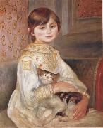 Pierre Renoir Child with Cat (Julie Manet) Germany oil painting artist